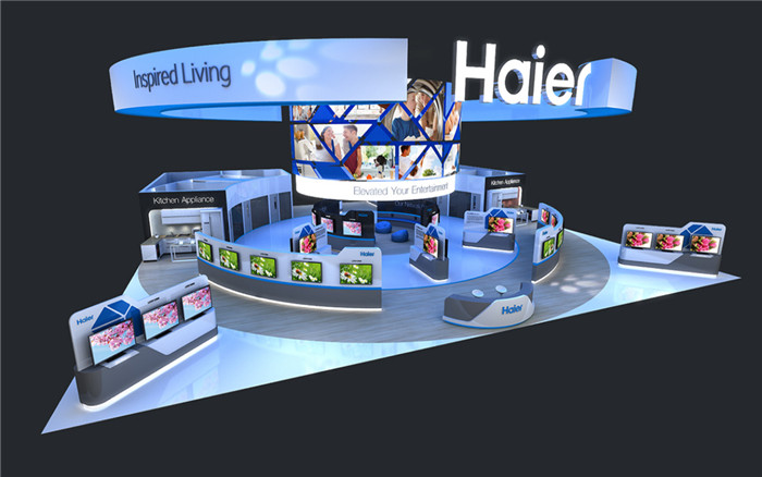 Haier-上海家電展展臺(tái)設(shè)計(jì)