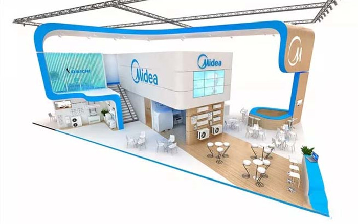 Midea-廣州家電展展臺(tái)設(shè)計(jì)