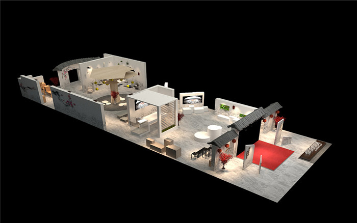 廣州茶博會展臺設(shè)計(jì)-客家茶