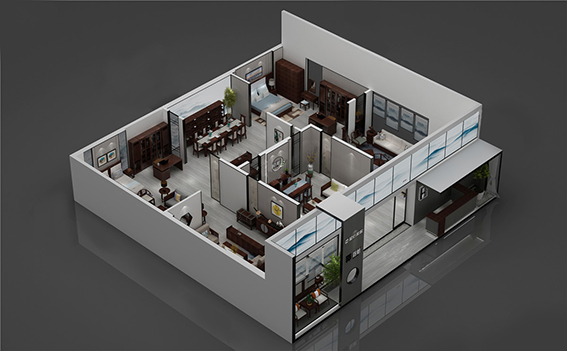 錦檀-廣州家具展展臺設(shè)計