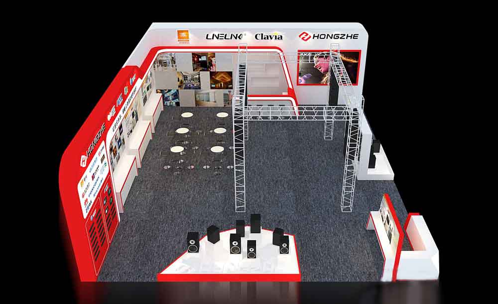 燈光音響展展臺(tái)搭建