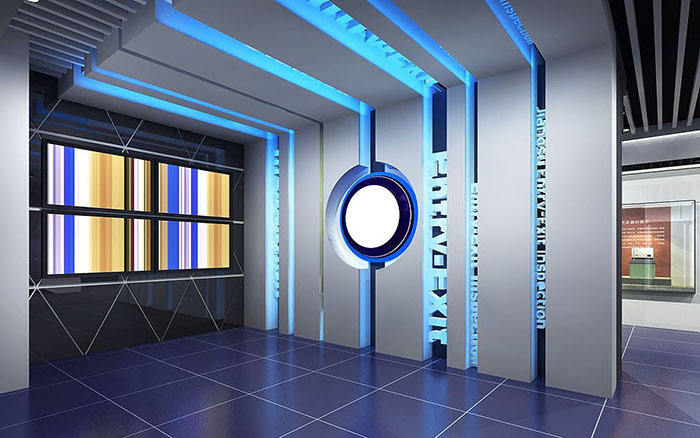 企業(yè)裝修展廳施工