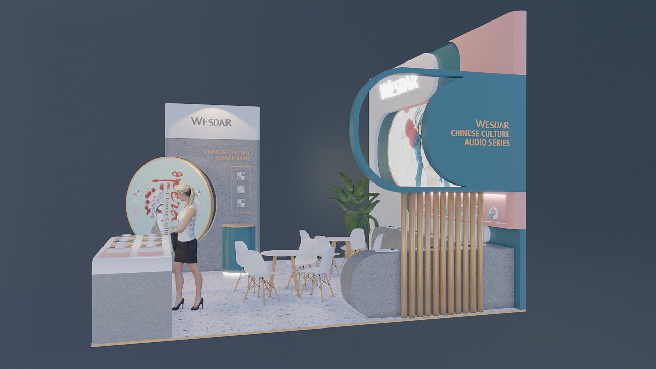 WESDAR-深圳電子會展展臺設(shè)計(jì)搭建