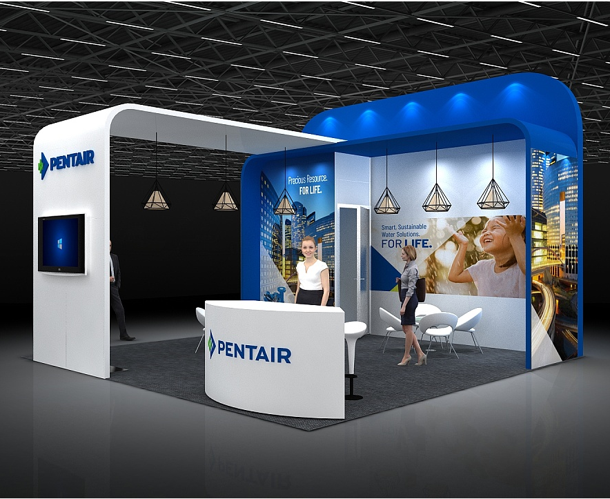 上海進(jìn)口博覽會展臺裝修效果圖片