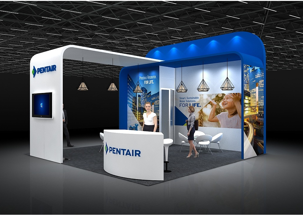 上海進(jìn)口博覽會展臺裝修效果圖片