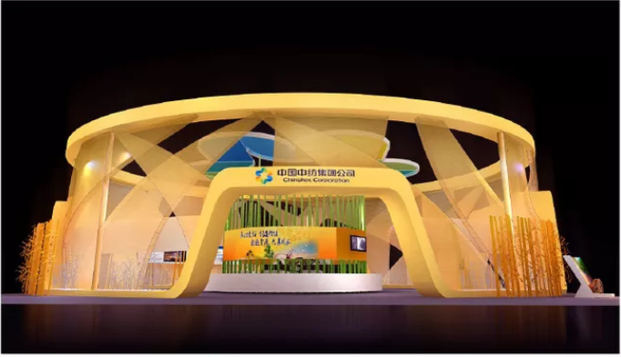 上海會展裝修設計-中國中紡-紡織展覽設計制作