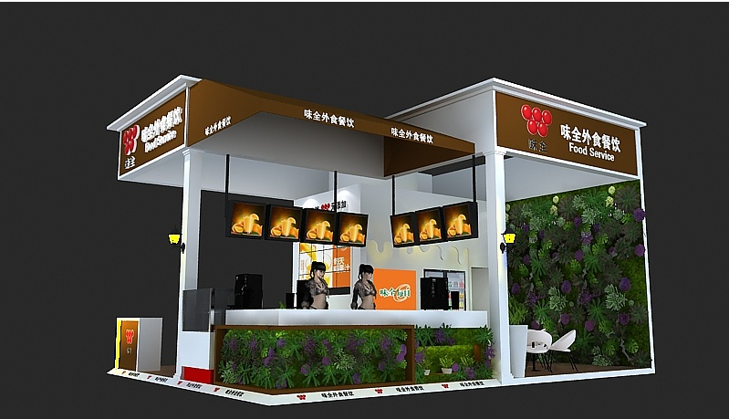 調(diào)料展展臺(tái)展會(huì)搭建-味全-廣州會(huì)展展臺(tái)設(shè)計(jì)