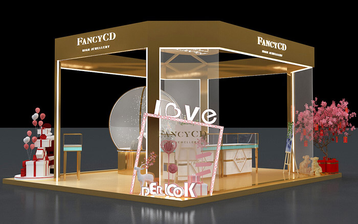 深圳珠寶展位裝修圖片