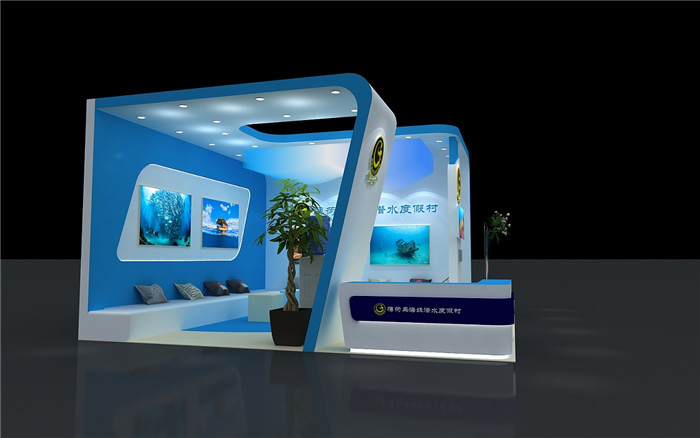 旅博會展會設計-薄荷海島