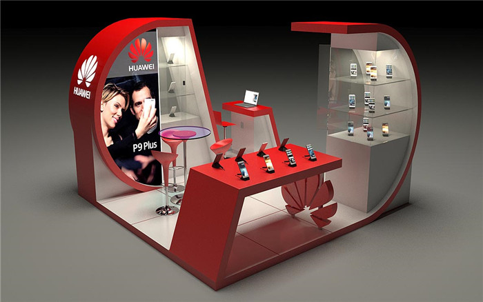 商場展位裝修-華為
