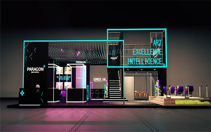 廣州照明展臺(tái)裝修效果圖片