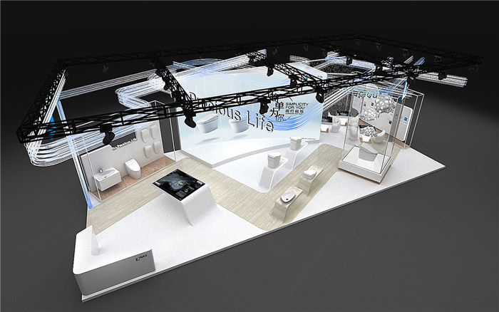 衛(wèi)浴展會設計裝修-伊奈潔具