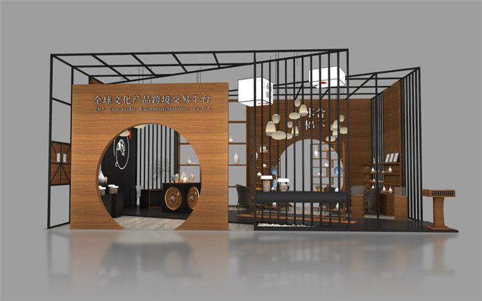 深圳文博會展位設(shè)計(jì)-木舍棉下