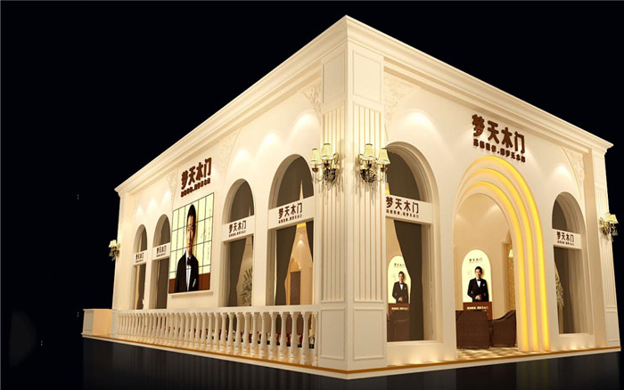 門窗展臺搭建-夢天木門