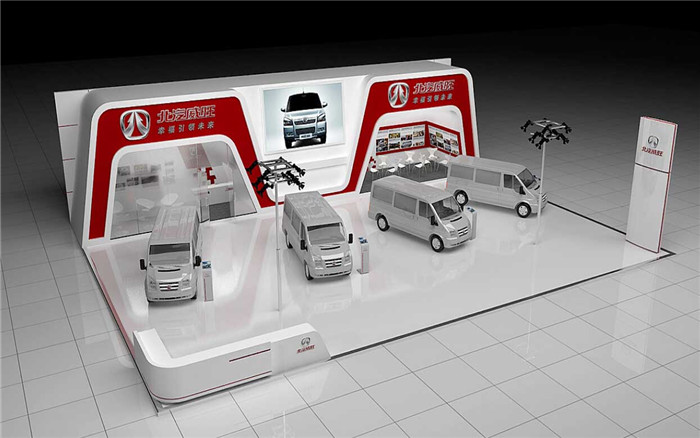 東莞汽車展展臺搭建-北汽威旺
