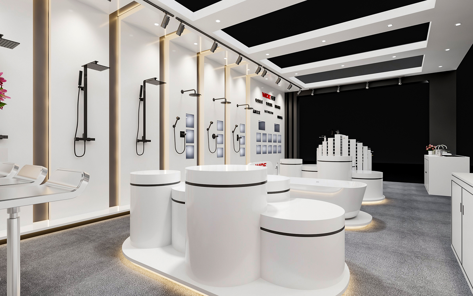 上海衛(wèi)浴展臺(tái)設(shè)計(jì)圖片