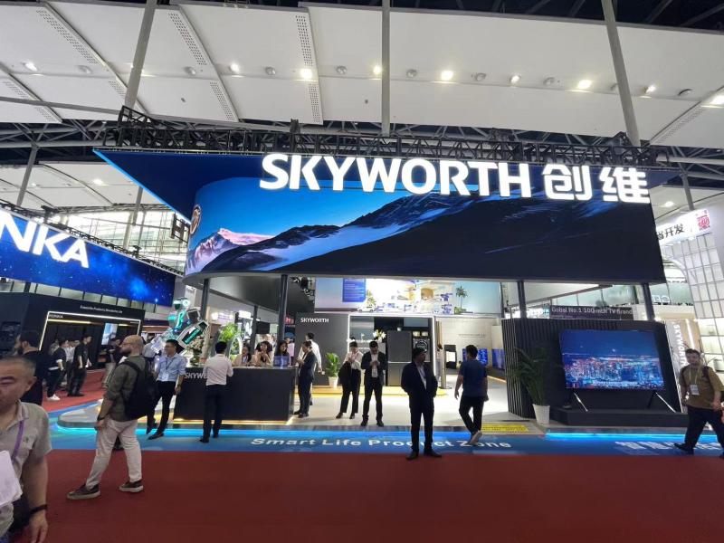 創(chuàng)維電器的第135屆獲獎(jiǎng)廣交會(huì)展位設(shè)計(jì)搭建圖片