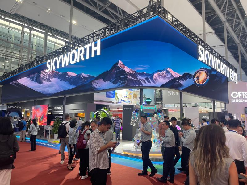 創(chuàng)維空調(diào)科技（安徽）有限公司的第135屆獲獎(jiǎng)廣交會(huì)展位設(shè)計(jì)搭建圖片