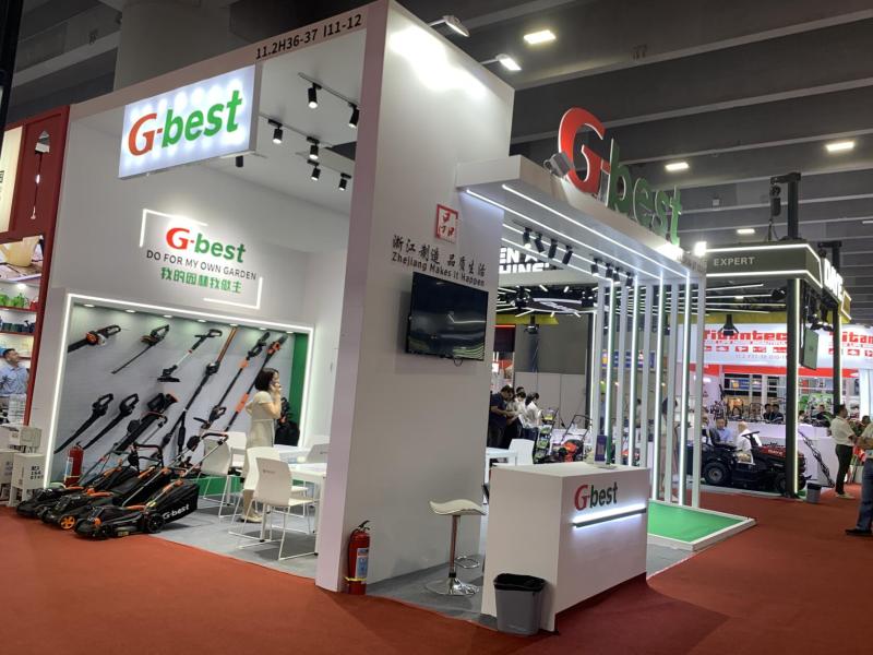 慈溪市貝士達(dá)電動(dòng)工具的第135屆獲獎(jiǎng)廣交會(huì)展位設(shè)計(jì)搭建圖片