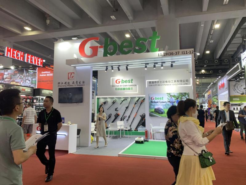 貝士達(dá)電動(dòng)工具的第135屆獲獎(jiǎng)廣交會(huì)展位設(shè)計(jì)搭建圖片