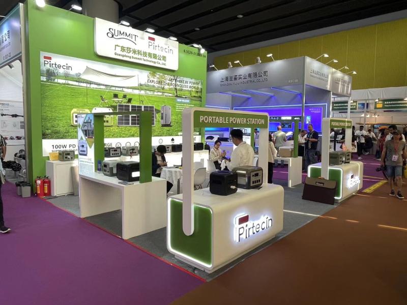 莎米科技的第135屆獲獎(jiǎng)廣交會(huì)展位設(shè)計(jì)搭建圖片