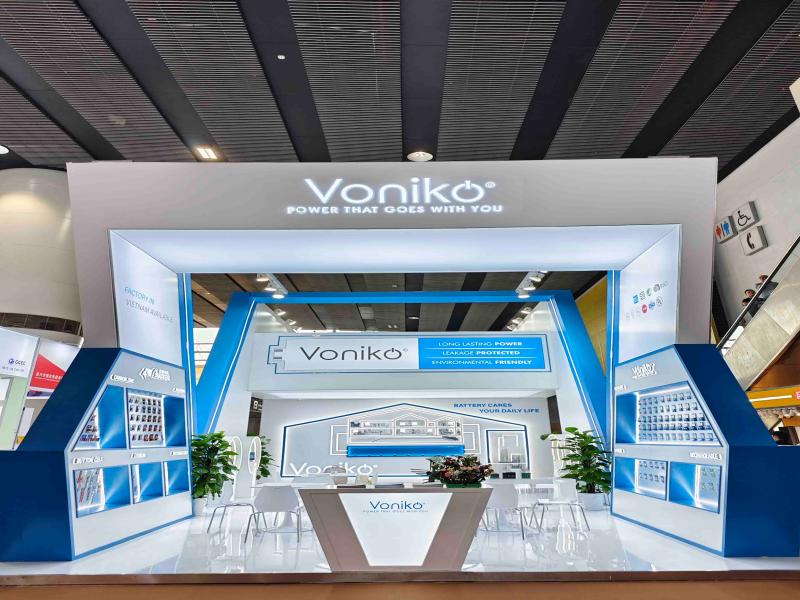 中銀（寧波）電池有限公司的第136屆獲獎廣交會展位設計搭建圖片