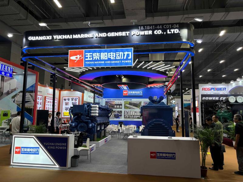 廣西玉柴機器股份有限公司的第136屆獲獎廣交會展位設計圖片