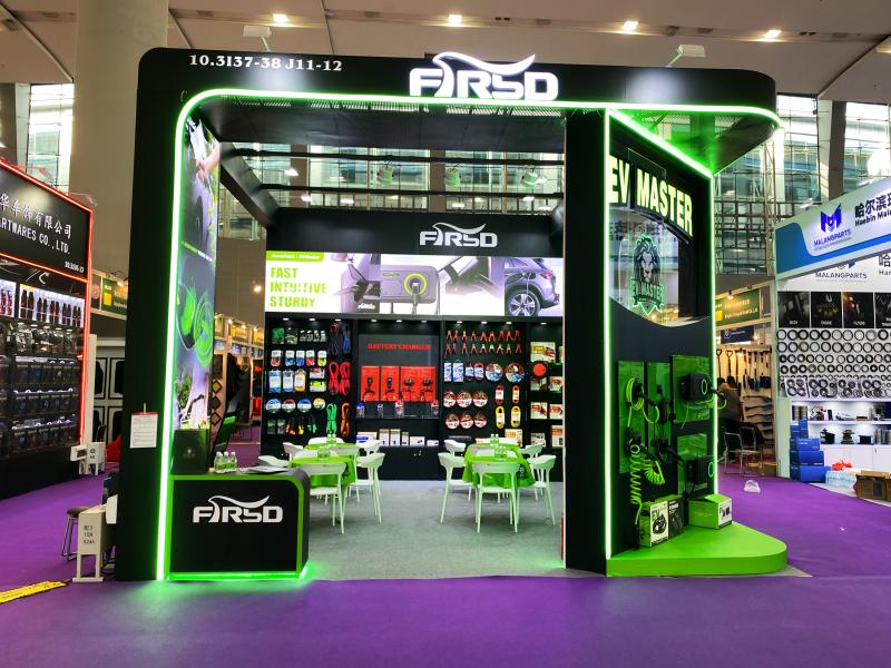 浙江福士達集團的第136屆獲獎廣交會展位設計搭建圖片