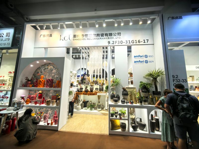 潮州市愷德龍?zhí)沾捎邢薰镜牡?36屆獲獎(jiǎng)廣交會(huì)展位搭建圖片