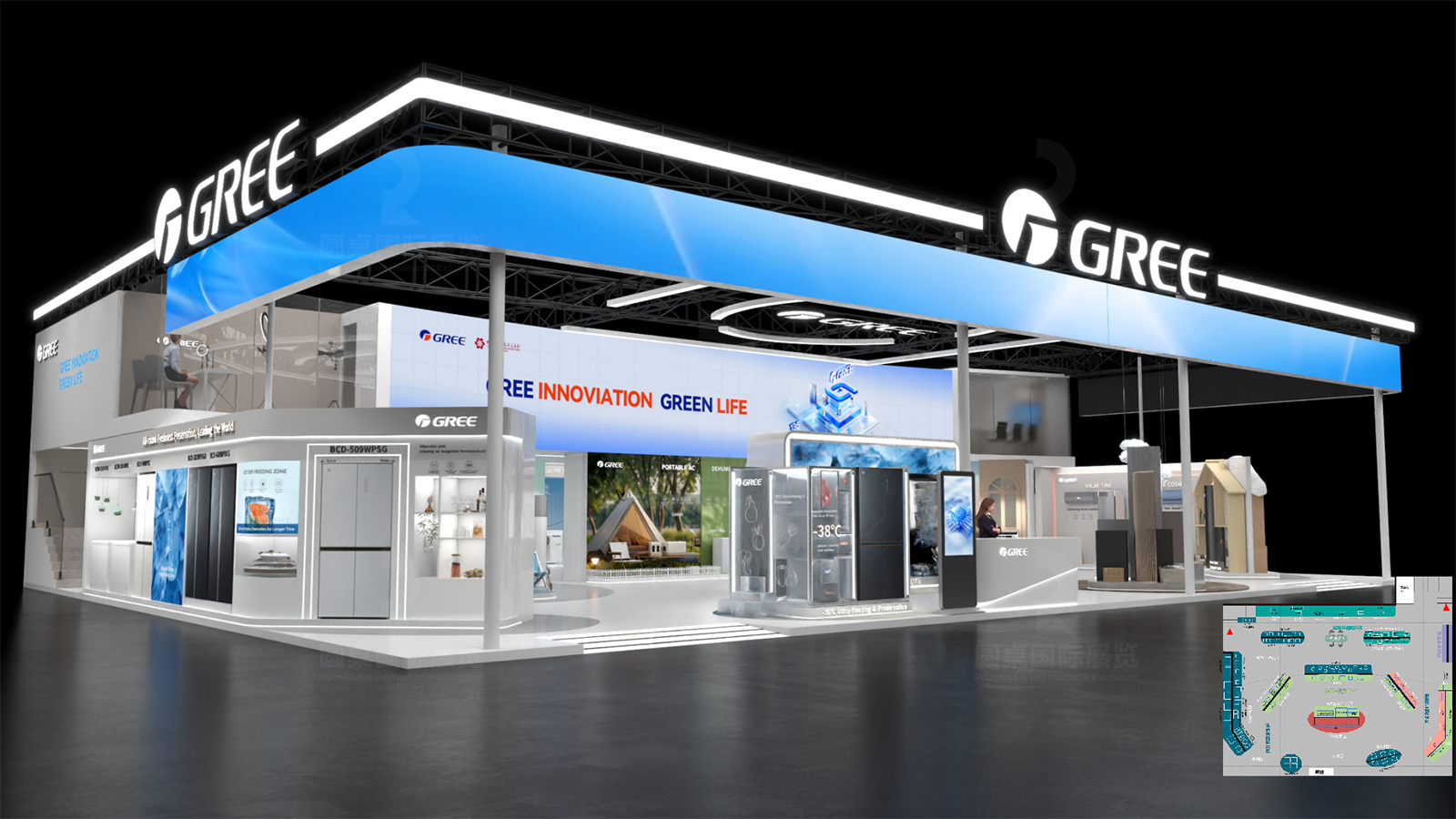 廣交會(huì)雙層展廳設(shè)計(jì)搭建效果圖片