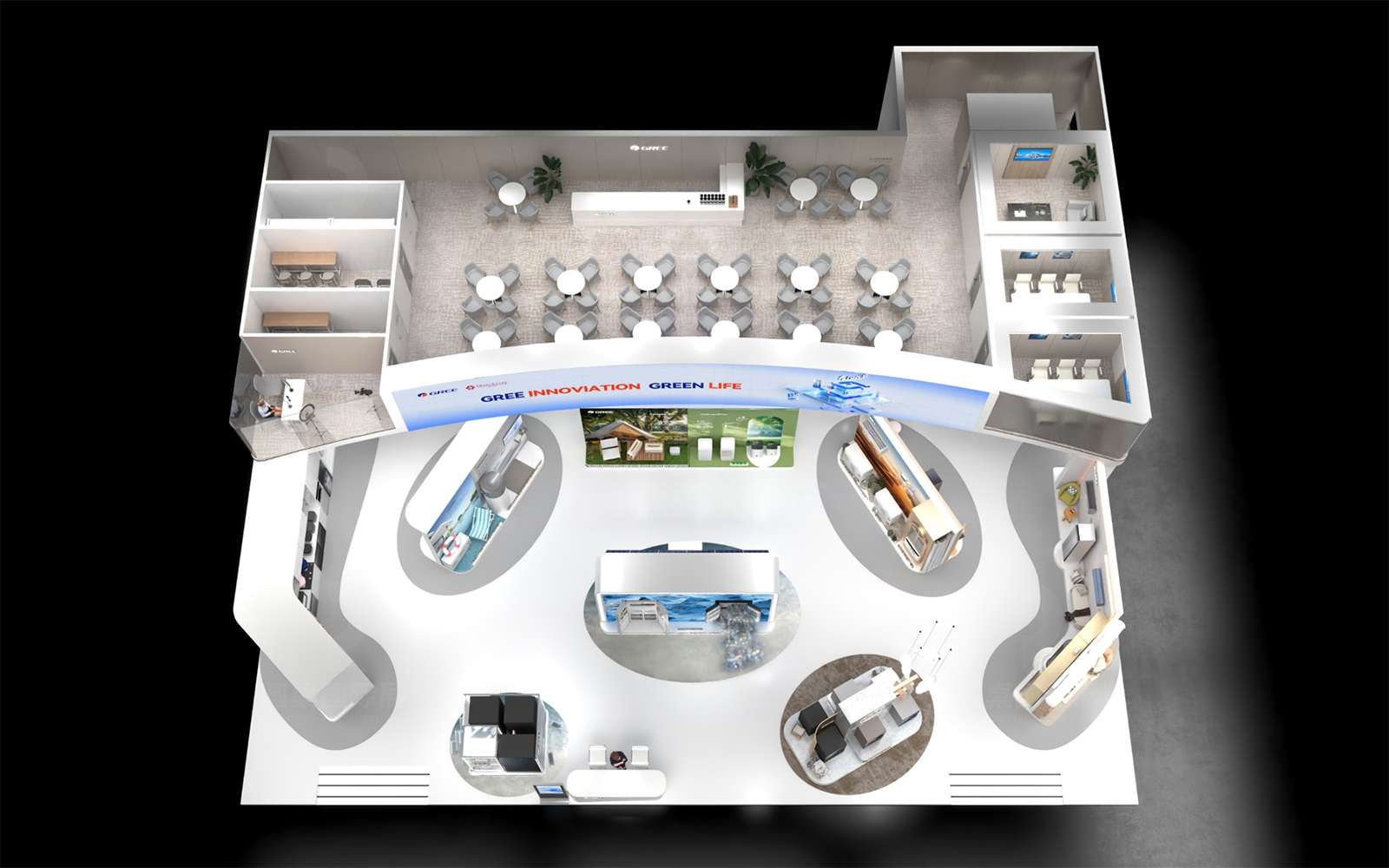 廣交會(huì)雙層展廳設(shè)計(jì)布置效果圖