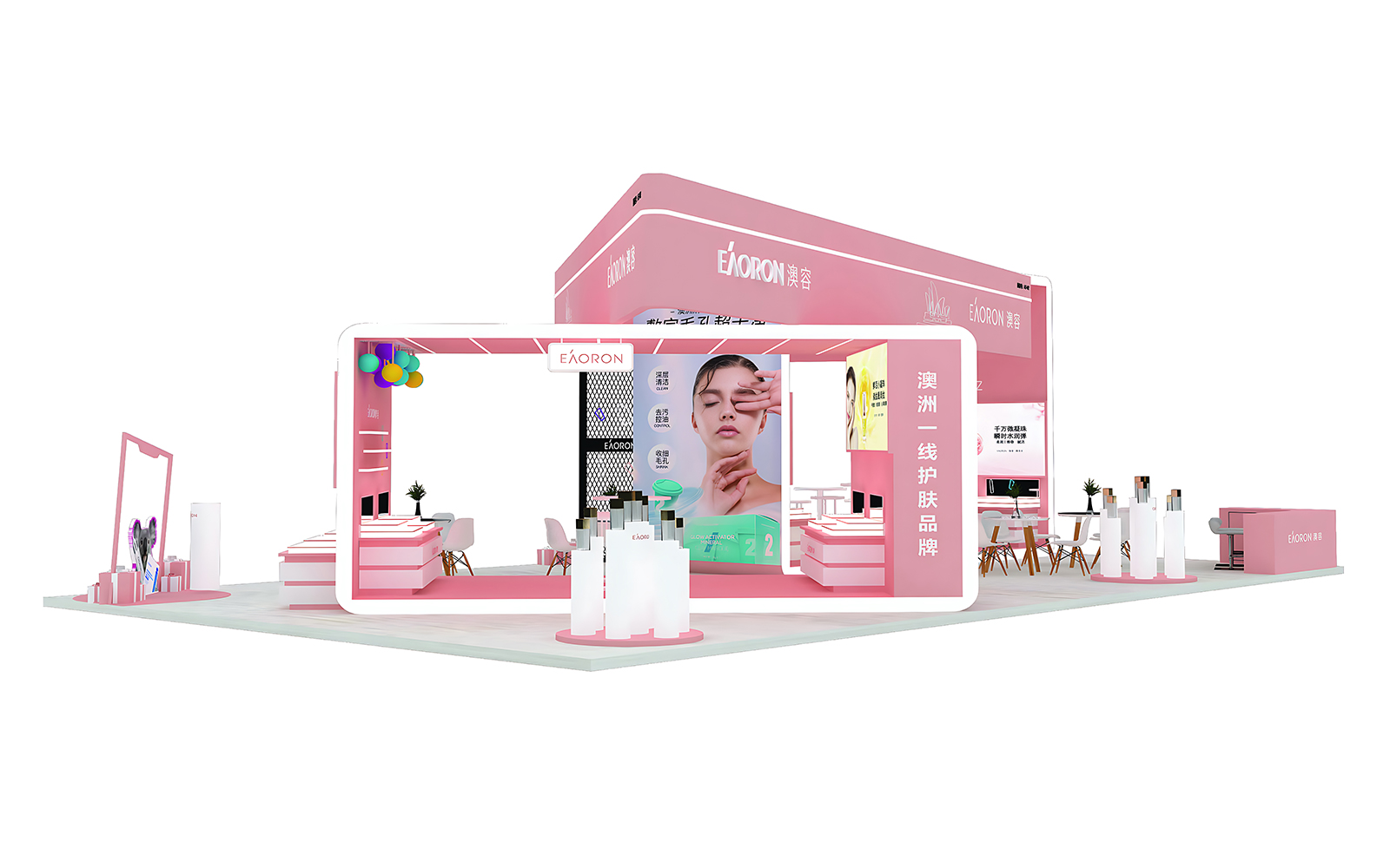 進博會展臺搭建圖片