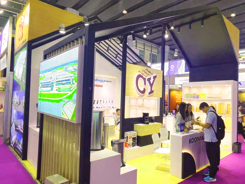 圓桌國際展覽有限公司的美利龍36平廣交會攤位設(shè)計搭建案例 圓桌國際展覽有限公司的美利龍36平廣交會攤位設(shè)計搭建案例